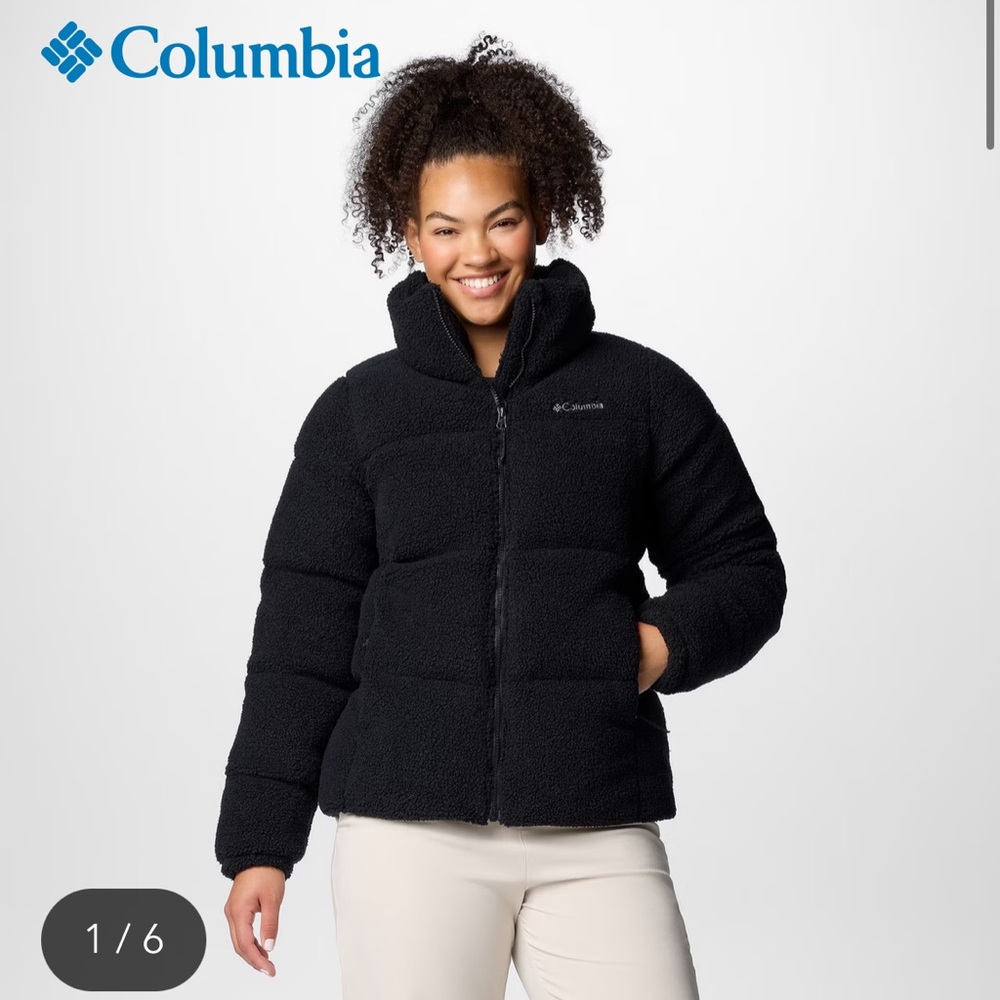 Women’s Black Columbia Puffect Sherpa Jacket